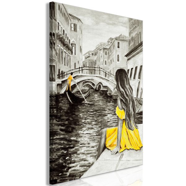 Tableau Villes Far Dreams (1 Part) Vertical Yellow