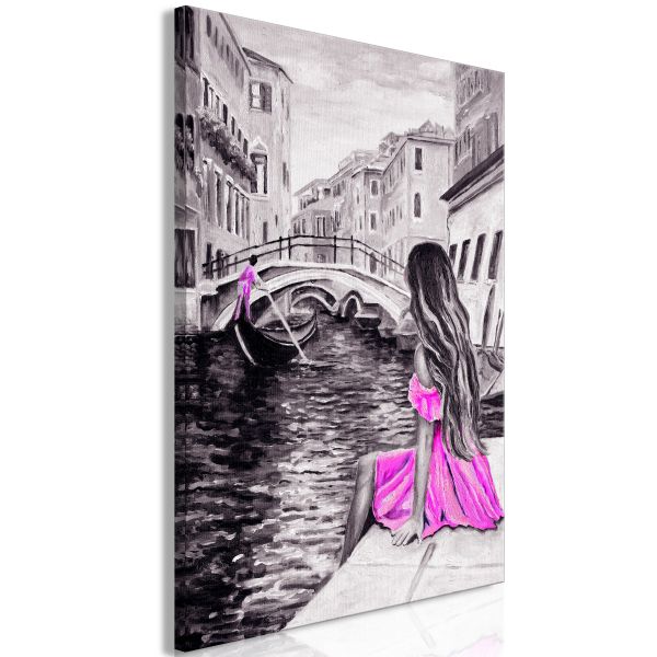 Tableau Villes Far Dreams (1 Part) Vertical Pink