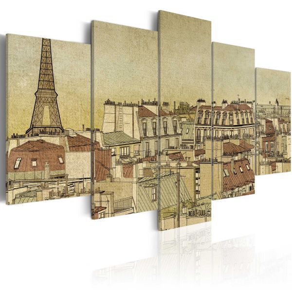 Tableau Vintage Paris au Siècle Dernier