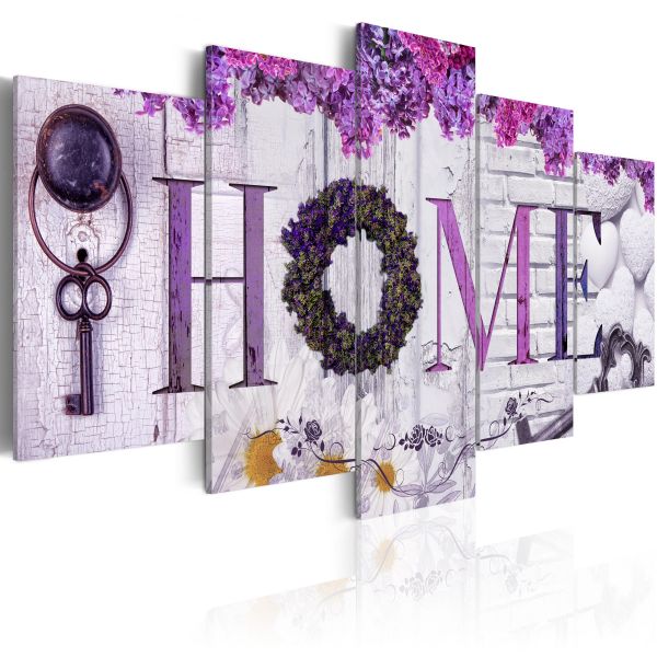 Tableau Vintage Purple House