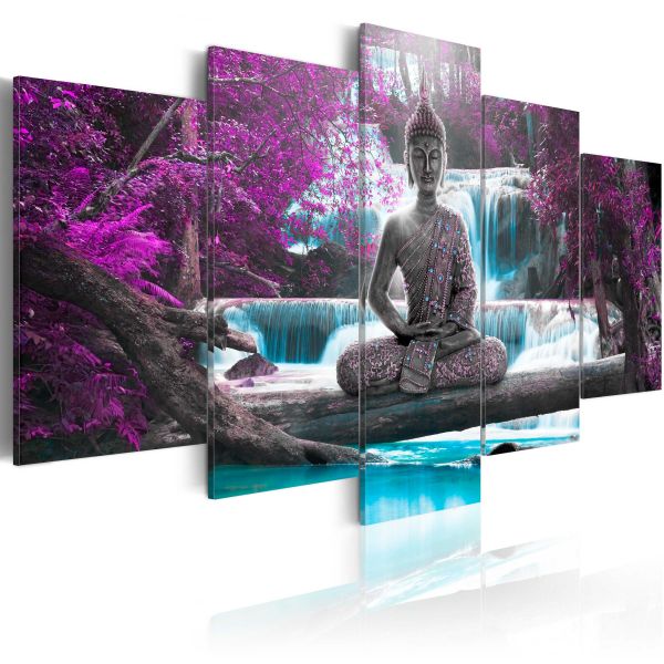 Tableau Zen Waterfall and Buddha