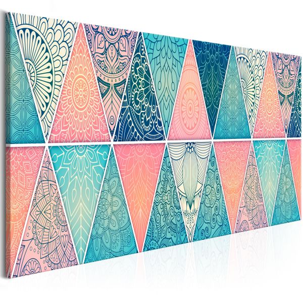 Tableau Zen Oriental Triangles (1 Part) Narrow