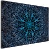 Tableau Zen Oriental Flowers (1 Part) Narrow Blue