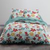 Housse de couette 220x240 cm avec 2 taies d'oreiller 63x63 cm Parure de lit Polyester Shanghai
