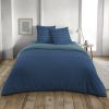 Parure de lit housse de couette avec taies d'oreiller 100% Coton 57 fils Ming Dark Blue