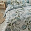 Parure de lit housse de couette avec taies d'oreiller 100% Coton 57 fils Jungly Vert