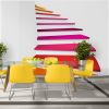 Papier peint intissé 3D et Perspective Colorful stairs