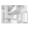 Papier peint intissé 3D et Perspective White geometry