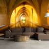 Papier peint intissé 3D et Perspective The Golden Corridor