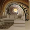 Papier peint intissé 3D et Perspective Decorative spiral stairs