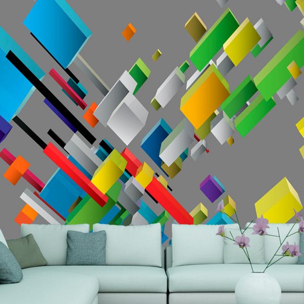 Papier peint intissé Abstractions Color puzzle