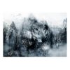 Papier peint intissé Animaux Mountain Predator (Black and White)