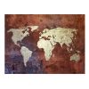 Papier peint intissé Carte du monde Iron continents