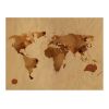 Papier peint intissé Carte du monde Tea map of the World