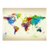 Papier peint intissé Carte du monde Paint splashes map of the World