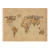 Papier peint intissé Carte du monde Explorers' map of the World