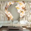 Papier peint intissé Fleurs Wreath of orchids