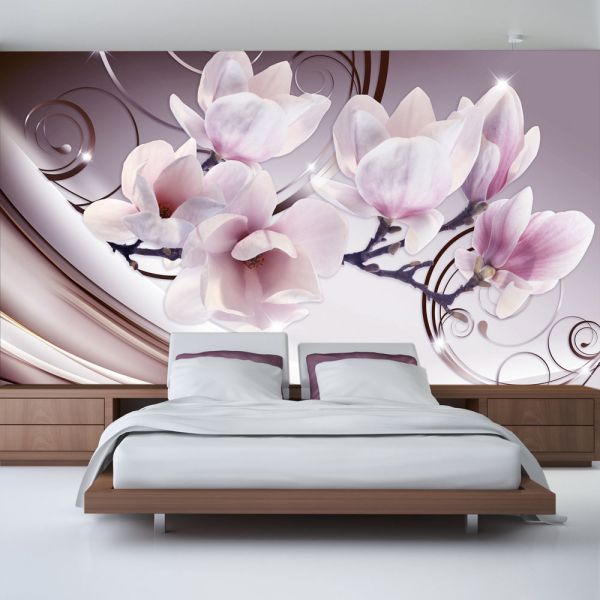 Papier peint intissé Fleurs Meet the Magnolias