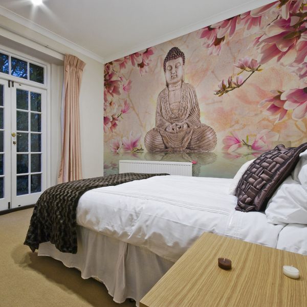Papier peint intissé Orient Bouddha et magnolia