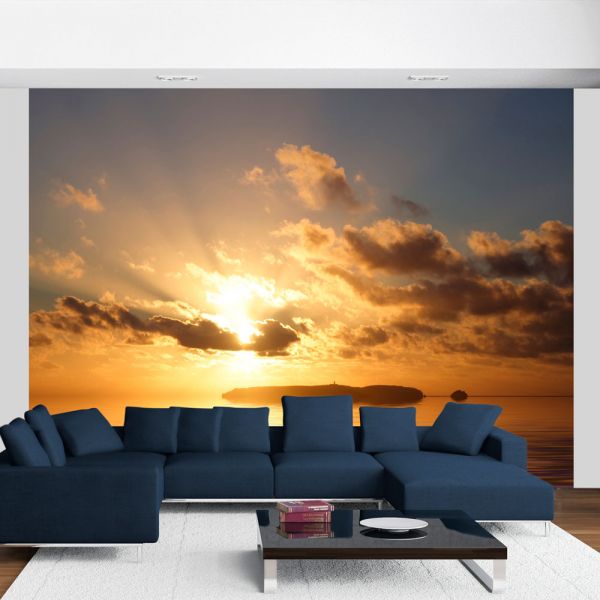 Papier peint intissé Paysages mer - coucher de soleil