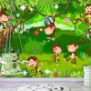 Papier peint intissé Pour enfants Monkey Tricks