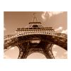 Papier peint intissé Ville et Architecture Tour Eiffel en sépia