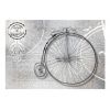 Papier peint intissé Vintage et Retro Vintage bicycles - black and white