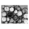 Papier peint intissé Vintage et Retro Retro Clocks