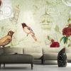 Papier peint intissé Vintage et Retro Vintage birds