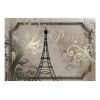 Papier peint intissé Vintage et Retro Vintage Paris - gold