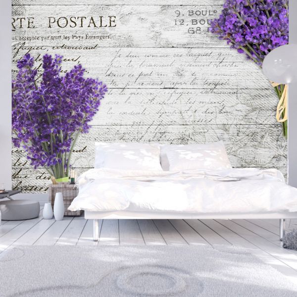 Papier peint intissé Vintage et Retro Lavender postcard