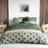 Parure housse de couette avec taies d'oreiller 100% Coton 57 fils Julia