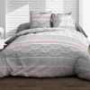 Parure de lit housse de couette avec taies d'oreiller 100% Coton 57 fils Louise