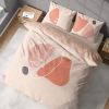 Parure de lit housse de couette avec taies d'oreiller 100% Coton Bio 57 fils Face