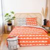 Housse de couette avec taies d'oreiller 100% Coton Bio 57 fils Dobe