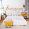 Housse de couette avec taies d'oreiller 100% Coton Bio 57 fils Saima