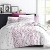 Housse de couette 220x240 + 2 taies d'oreiller 63x63 cm Coton Mony Rose