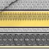 Housse de couette 220x240 + 2 taies d'oreiller 60x60 cm Coton Formas Yellow