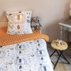 Housse de couette 140x200 + 1 taie d'oreiller 63x63 cm Coton Charlie