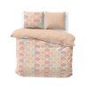 Housse de couette 240x260 + 2 taies d'oreiller 63x63 Microfibre Palmis