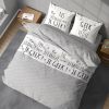 Housse de couette 220x240 + 2 taies d'oreiller 63x63 Coton Geek