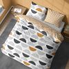 Housse de couette 220x240 + 2 taies d'oreiller 63x63 Coton Bio Cil