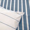 Housse de couette 220x240 + 2 taies d'oreiller 63x63 Coton Stripes