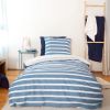 Housse de couette 240x260 + 2 taies d'oreiller 63x63 Coton Stripes