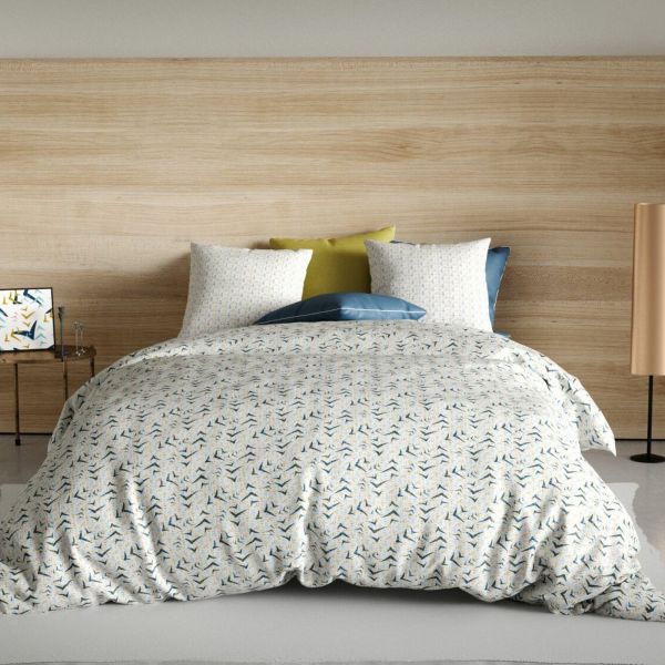 Housse de couette 220x240 cm + 2 taies d'oreiller 65x65 cm Coton Vita