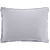 Taie d'oreiller 50x70 cm rectangle Satin de Coton Gris Craie