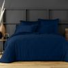 Drap plat 240x300 Satin de Coton Cobalt