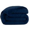 Housse de couette 240x260 Satin de Coton Cobalt