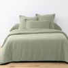 Drap housse 90x190 +25 cm Coton Vert Verveine