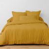 Drap housse 160x200 +25 cm Coton Jaune Safran